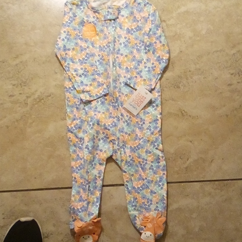 Carter's onesie, size 9 months, floral print